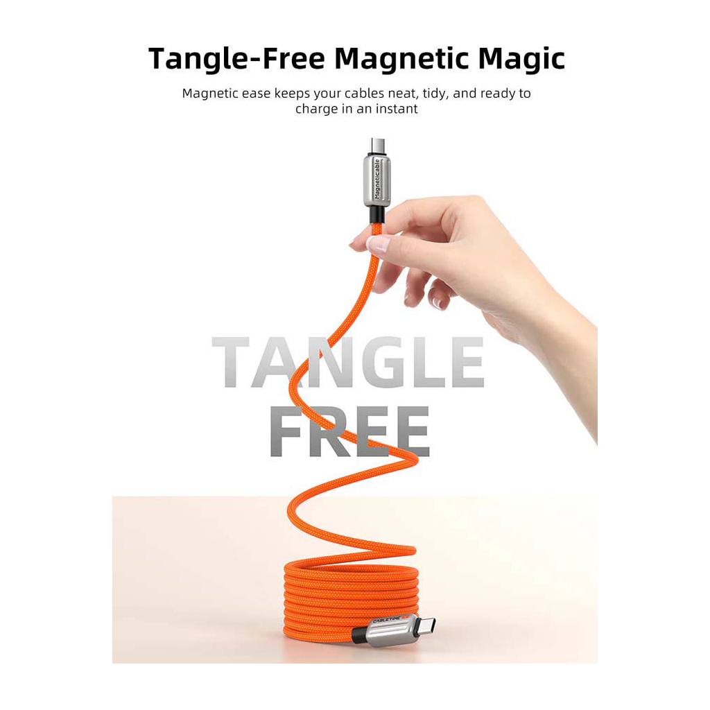 Дата кабель USB-C to USB-C 2.0m PD240W magnetic Cabletime (CA915729) Дата кабель USB-C to USB-C 2.0m PD240W magnetic Cabletime (CA915729)