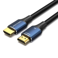 Кабель мультимедійний HDMI M to HDMI M 1.5m 8K cotton braided blue VENTION (ALGLG)