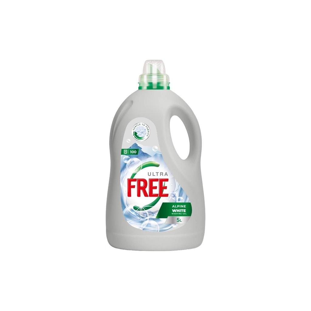 Гель для прання Free Alpine Freshness White З ароматом свіжості 5 л (4820196011446)