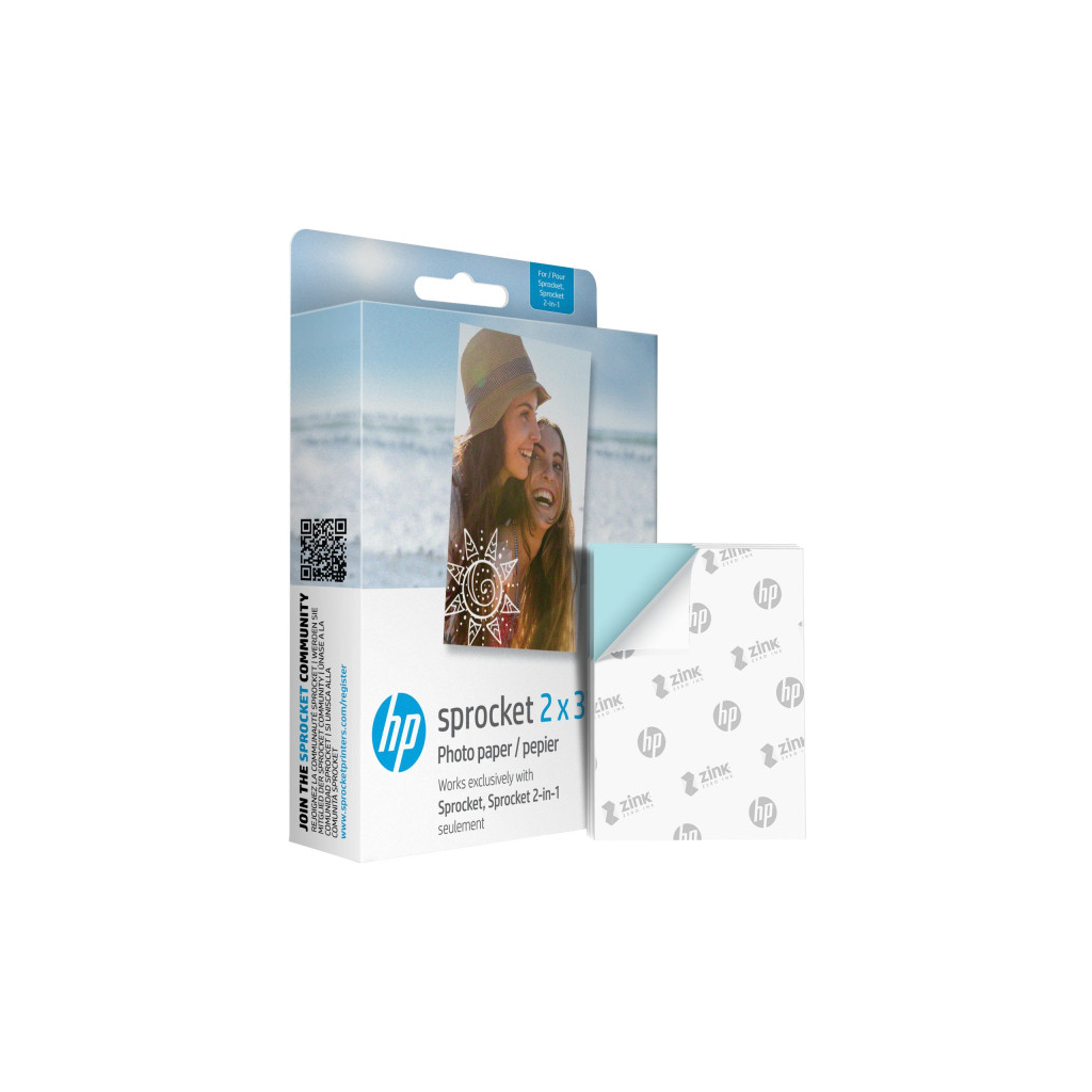 Фотопапір HP Zink 2x3" Sprocket, glossy, self-adhesive, 100sh (HPIZ2X3100) Фотопапір HP Zink 2x3" Sprocket, glossy, self-adhesive, 100sh (HPIZ2X3100)