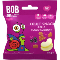 Children's snacks Bob Snail fruit apple-blackcurrant 20 g (1740854)