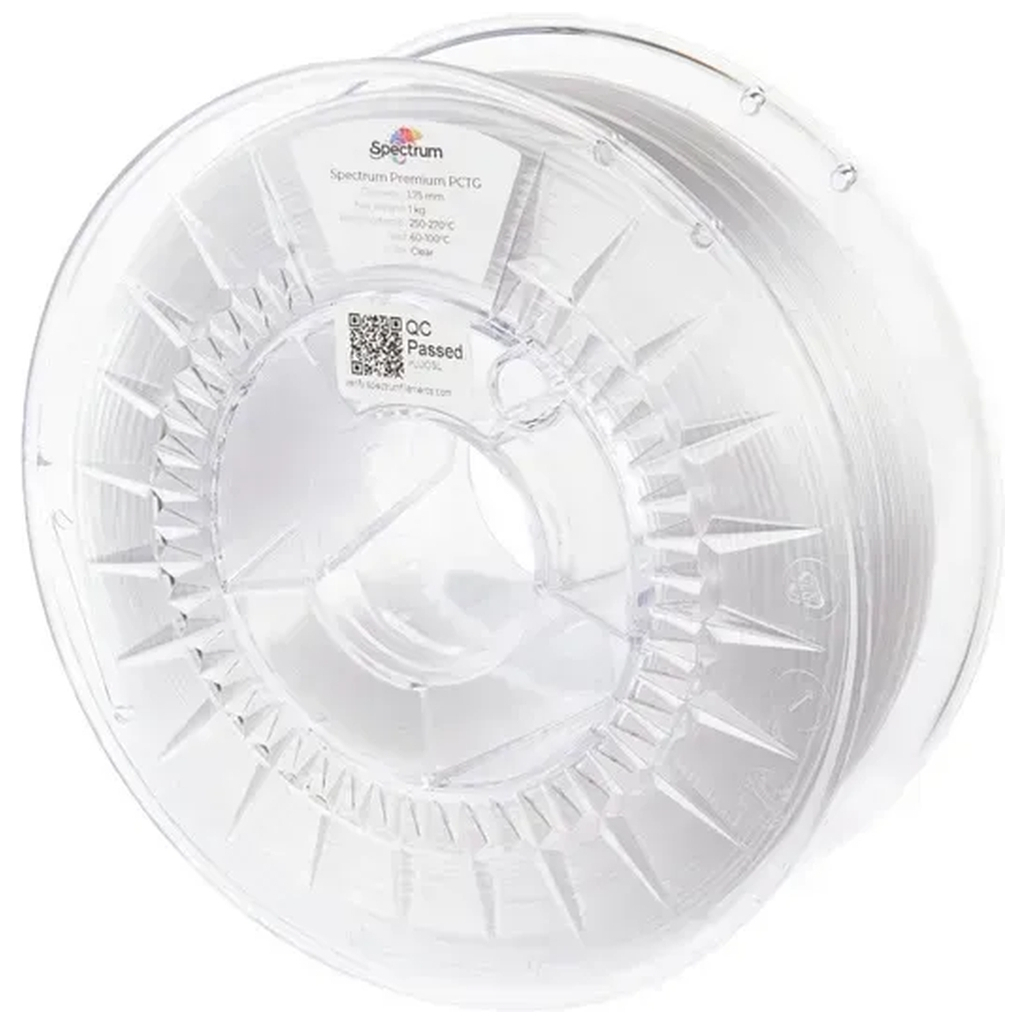 Пластик для 3D-принтера Spectrum PCTG Premium Transparent 1.75mm 1kg Clear (80734)