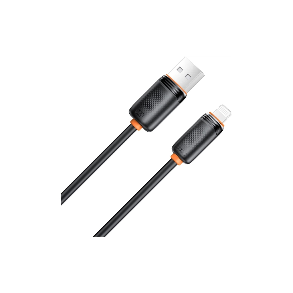 Дата кабель USB 2.0 AM to Lightning 1.0m 3A black XO (NB302-AI.black) Дата кабель USB 2.0 AM to Lightning 1.0m 3A black XO (NB302-AI.black)