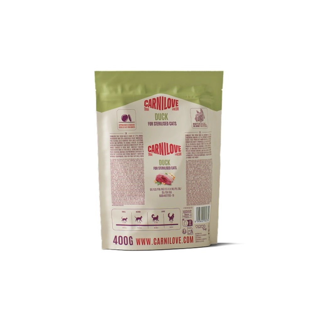 Сухий корм для кішок Carnilove True Fresh Duck Sterilised 400 г (8595602582334)