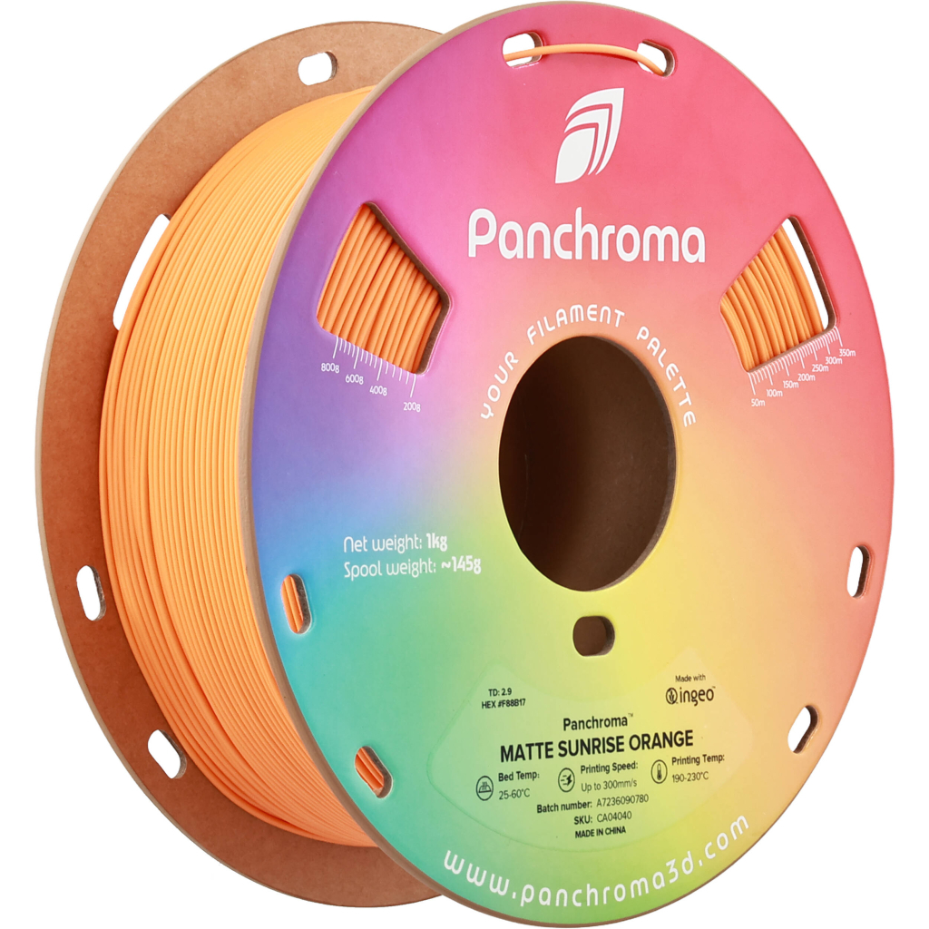 Пластик для 3D-принтера Polymaker PLA PANCHROMA MATTE 1,75mm 1kg SUNRISE ORANGE (CA04040)