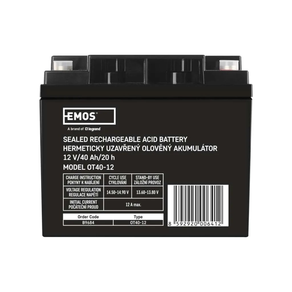 Батарея до ДБЖ EMOS 12V 40Ah (B9684) Батарея до ДБЖ EMOS 12V 40Ah (B9684)