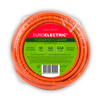 Network extension cord EUROELECTRIC PVS 2x1 without grounding 1 hn. orange 10m (ES2X1-10M-OR)