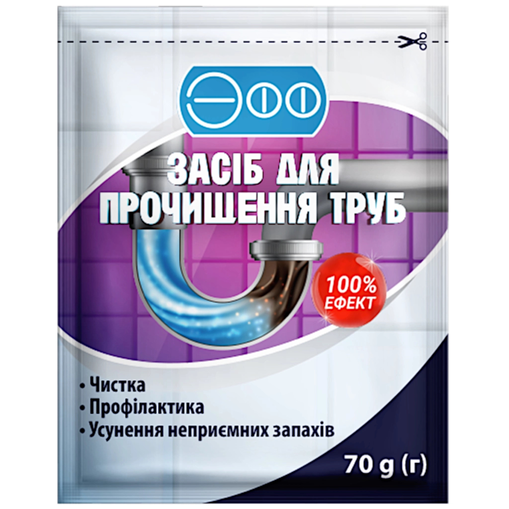 Засіб для прочищення труб Eff 70 г (4820017663533) Засіб для прочищення труб Eff 70 г (4820017663533)