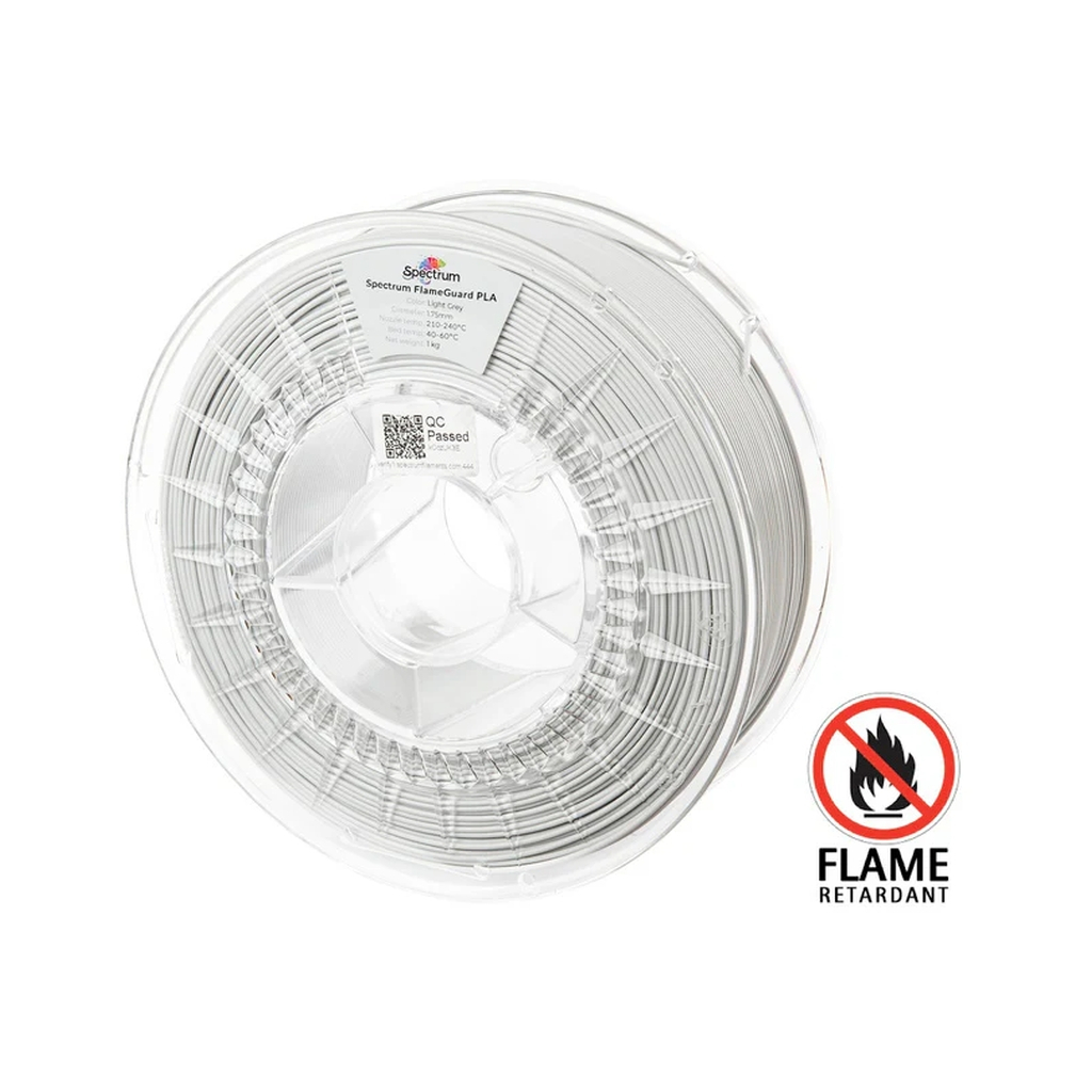 Пластик для 3D-принтера Spectrum PLA FlameGuard 1.75mm 1kg Grey, Light (81452)