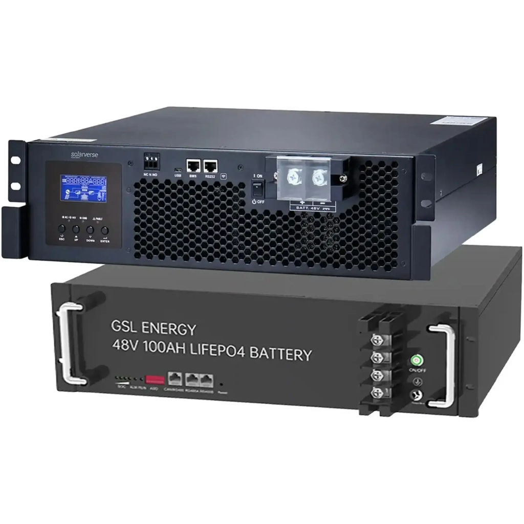 Сонячний інвертор Solarverse Ampere Rack 5kW 48V 1 MPPT 220V 1ф (SV5048UPSR) Сонячний інвертор Solarverse Ampere Rack 5kW 48V 1 MPPT 220V 1ф (SV5048UPSR)