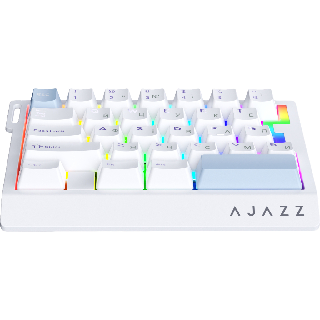Клавіатура Ajazz AK029 Ice Island Magnetic Switch USB UA White/Blue (AK029-I-WB)