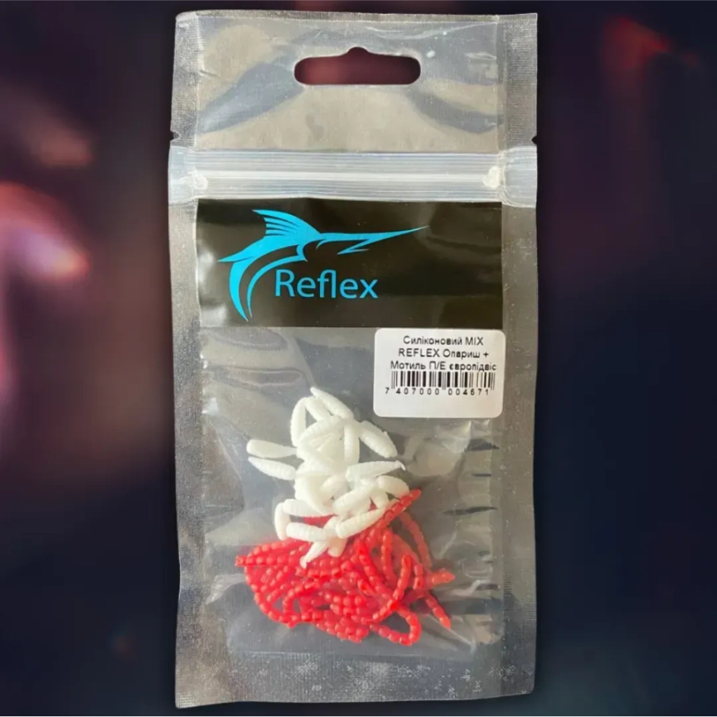 Силікон рибальський Reflex MIX Опариш/Мотиль П/Е європідвіс (7407000004671) Силікон рибальський Reflex MIX Опариш/Мотиль П/Е європідвіс (7407000004671)