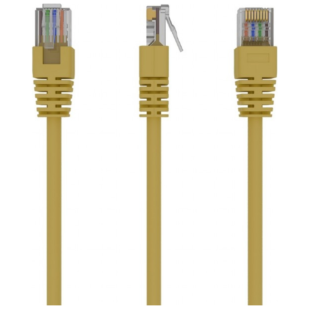 Патч-корд 3м UTP cat 5е CCA Cablexpert (PP12-3M/Y)