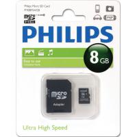 Карта пам'яті Philips 8GB microSDHC Class 10 (FM08MA45B/97)