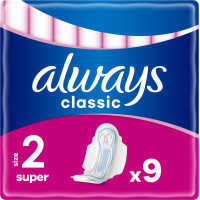 Sanitary pads Always Classic Super Size 2 9 pcs. (4015400259459)