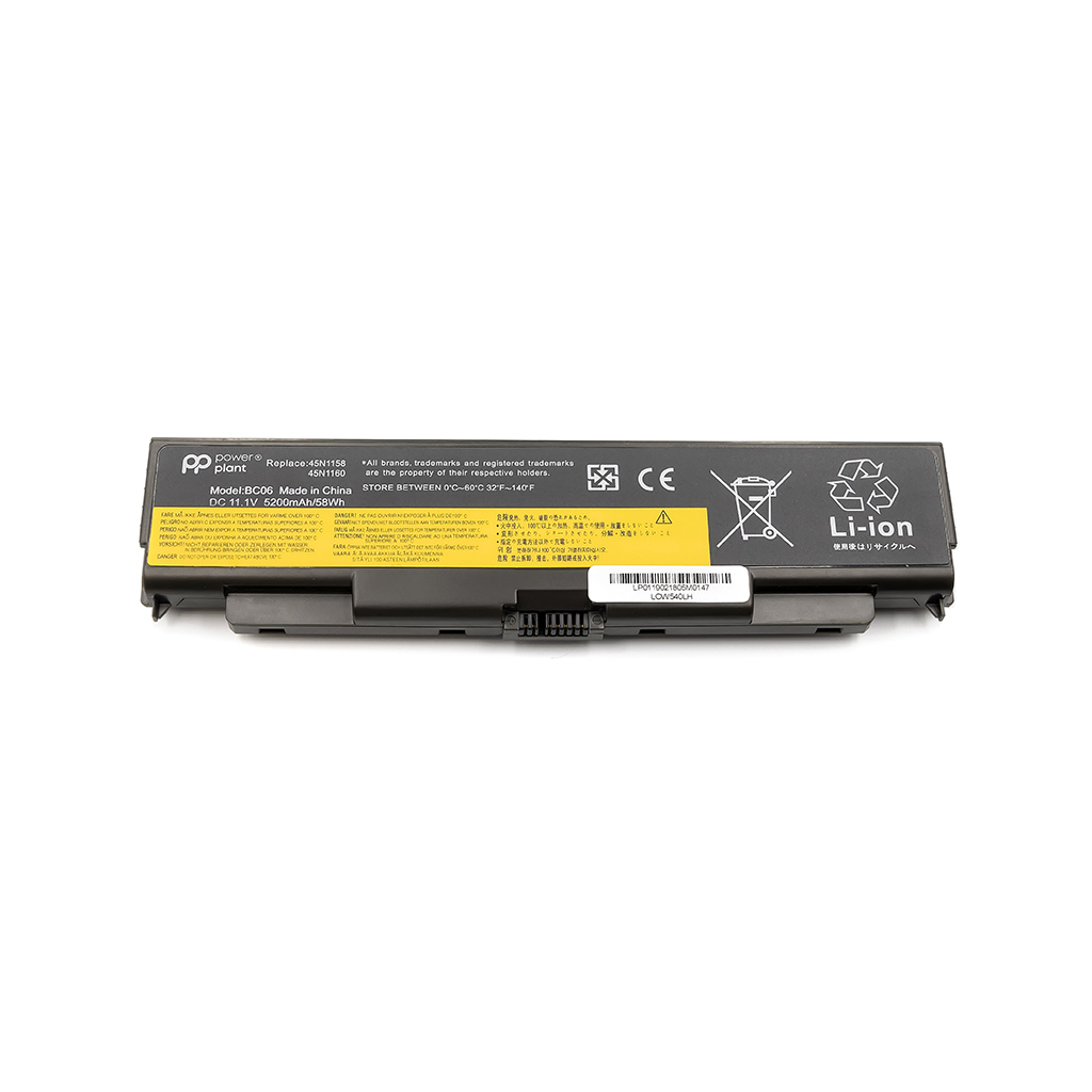 Акумулятор до ноутбука LENOVO ThinkPad T440p (45N1144, LOW540LH) 11.1V 5200mAh PowerPlant (NB480395) Акумулятор до ноутбука LENOVO ThinkPad T440p (45N1144, LOW540LH) 11.1V 5200mAh PowerPlant (NB480395)