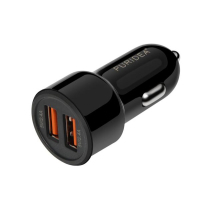 Зарядний пристрій Puridea 2xUSB Dual Fast Charge Black (CC02-Black)