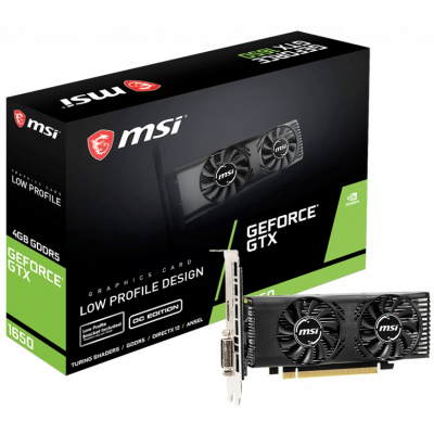 Відеокарта MSI GeForce GTX1650 4096Mb LP OC (GTX 1650 4GT LP OC)