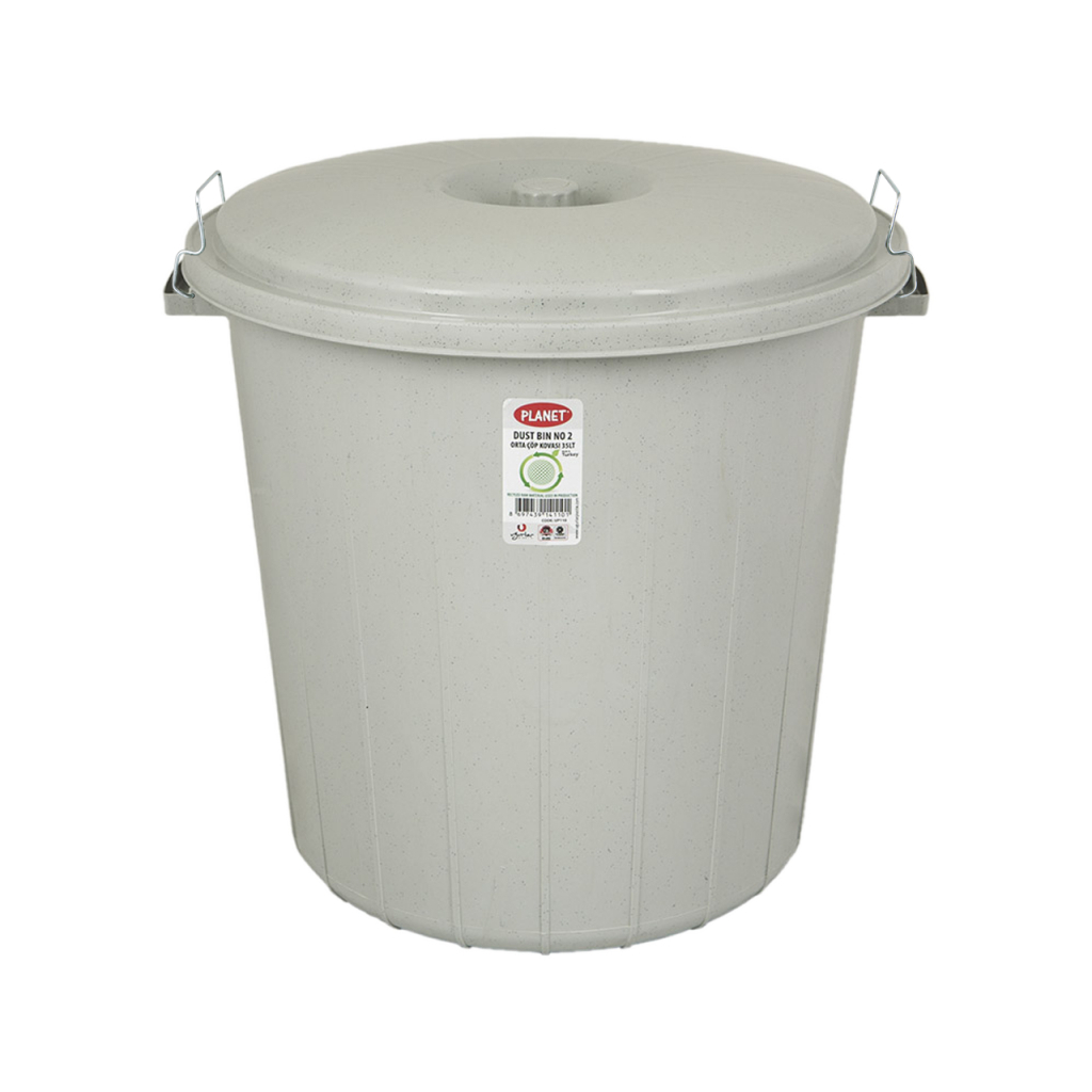 Контейнер для сміття Planet Household №2 сірий 35 л (6833)