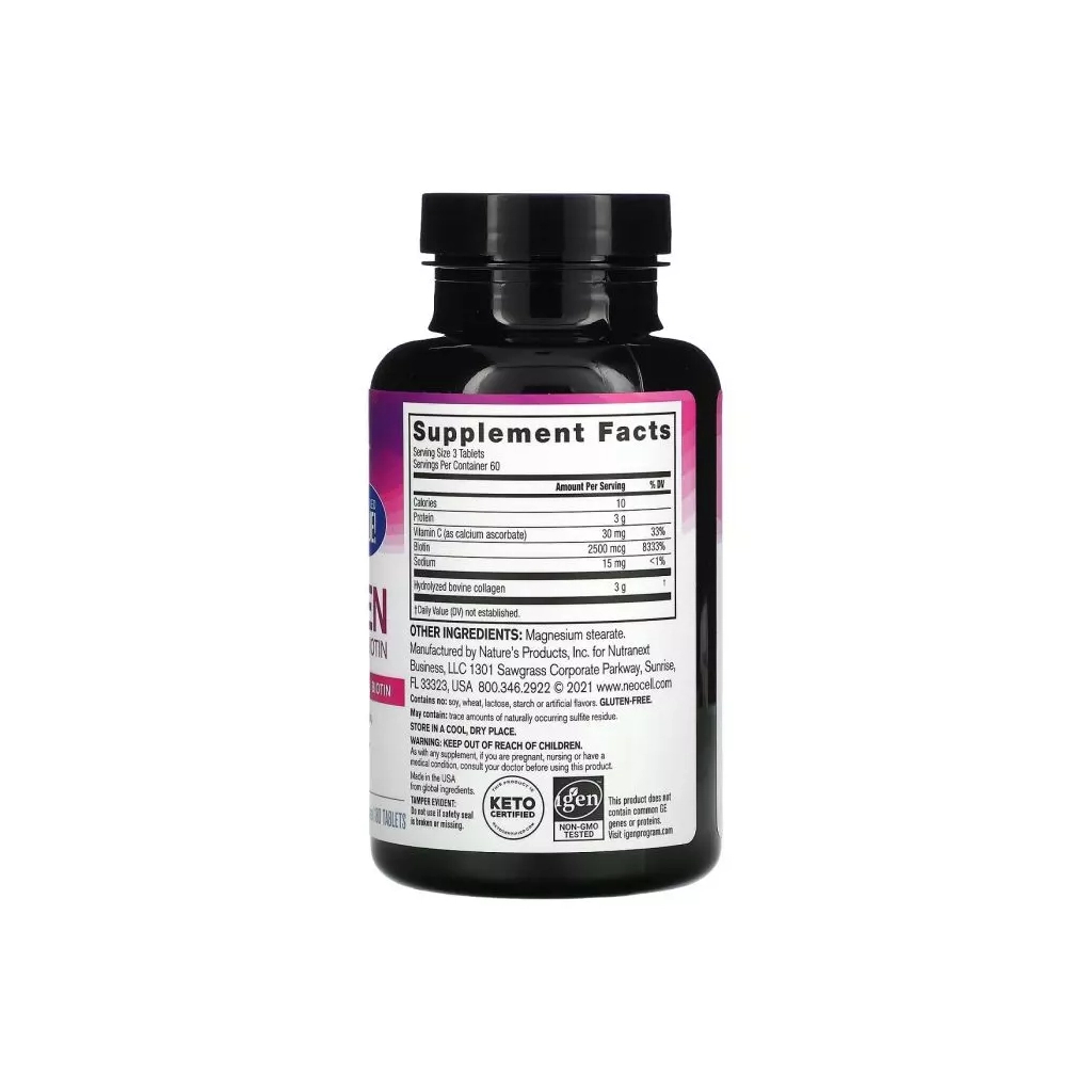 Вітамінно-мінеральний комплекс Neocell Супер Колаген з Вітаміном C та Біотином, Super Collagen + Vi (NEL-13260)