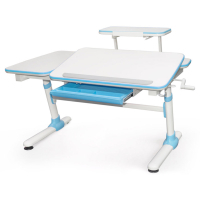 Desk Evo-kids Darwin Blue with a shelf (Evo-502 B + shelf Evo-513)