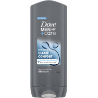 Shower gel Dove Men+Care Cleanliness and comfort 400 ml (8717644683149/8720181313448)