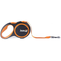 Повідець для собак AnimAll L до 50 кг 5 м (жовтогарячо-чорний) (2000981099244)
