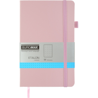 Книга записна Buromax Etalon 125x195 мм 96 аркушів в точку обкладинка зі штучної шкіри Рожева (BM.291360-10)