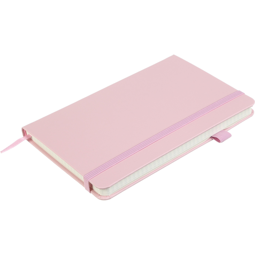 Книга записна Buromax Etalon 125x195 мм 96 аркушів в точку обкладинка зі штучної шкіри Рожева (BM.291360-10)