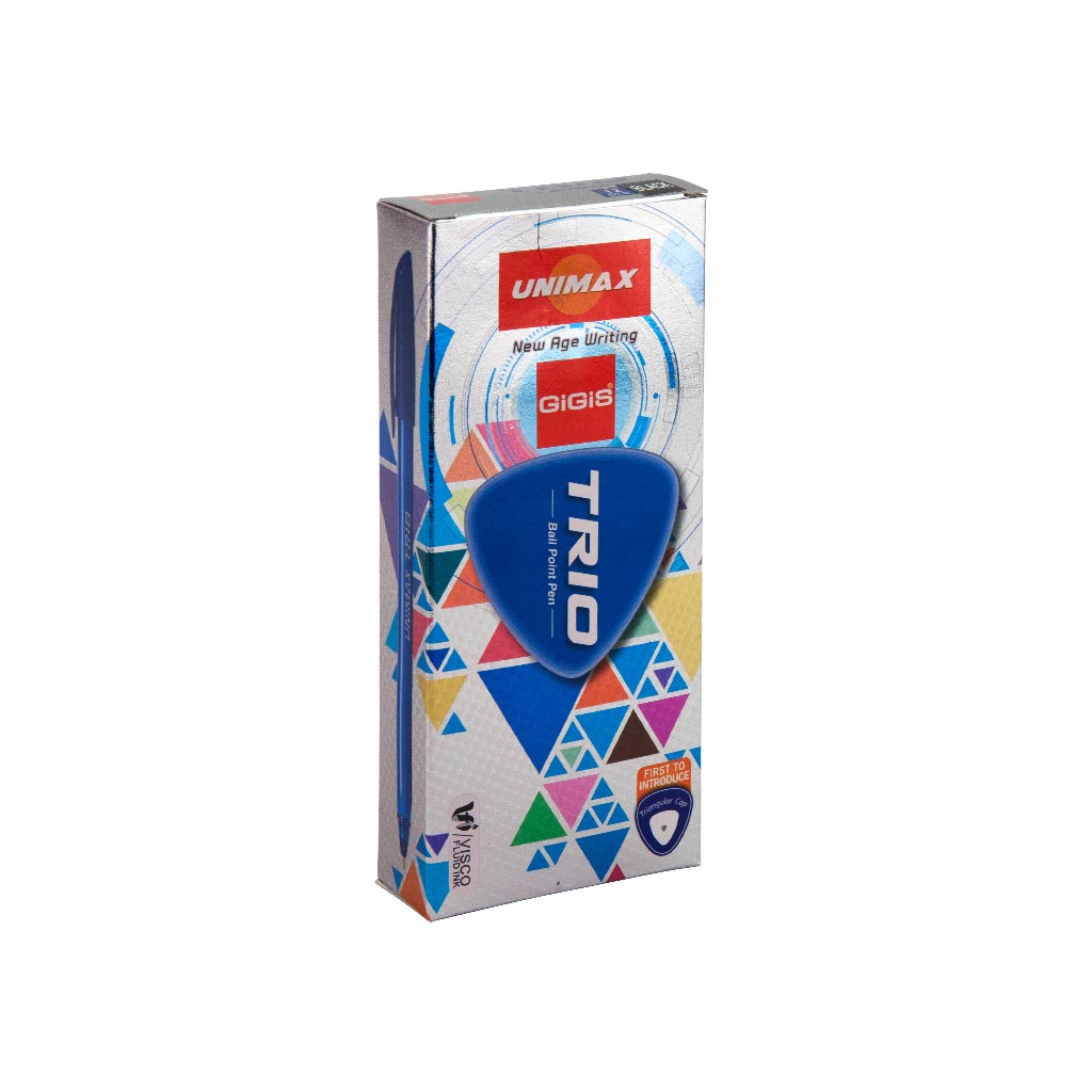 Ручка кулькова Unimax Trio, чорна (UX-104-01)