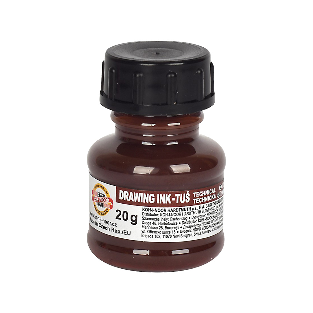 Туш для креслення Koh-i-Noor 20г коричнева (1417009)