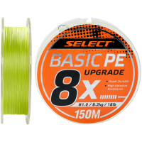 Шнур Select Basic PE 8x 150m Light Green 1.5/0.18mm 22lb/10kg (1870.31.41)