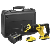 Stanley FatMax reciprocating saw, 18V(V20)Li-Ion, 2x2Ah, 3,000 rpm, 4.85kg (SFMCS300D2K)