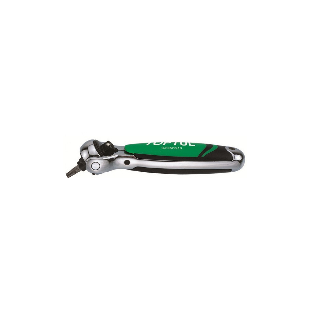 Тріскачка Toptul 3/8" + тримач біт із шарніром (360°) 72 зуби (CJOM1216)