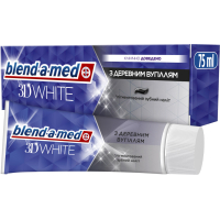 Toothpaste Blend-a-med 3D White With charcoal 75 ml (8006540793114)