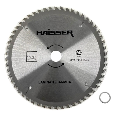 Диск пильний HAISSER по ламінату - 185х20 54 зуб. (22488)