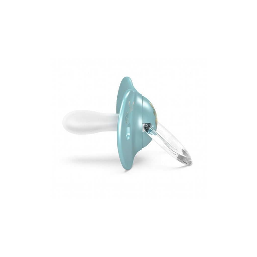 Пустушка Suavinex Gold Edition фізіологічна, +18 міс. блакитна (307862) Пустушка Suavinex Gold Edition фізіологічна, +18 міс. блакитна (307862)