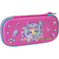 Пенал Cool For School 1 відділення з органайзером фуксія (QT-5634-Rosered)