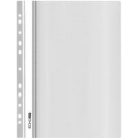 Economix A4 quick-stitch folder with perforation, gloss texture, white (E31510-14)