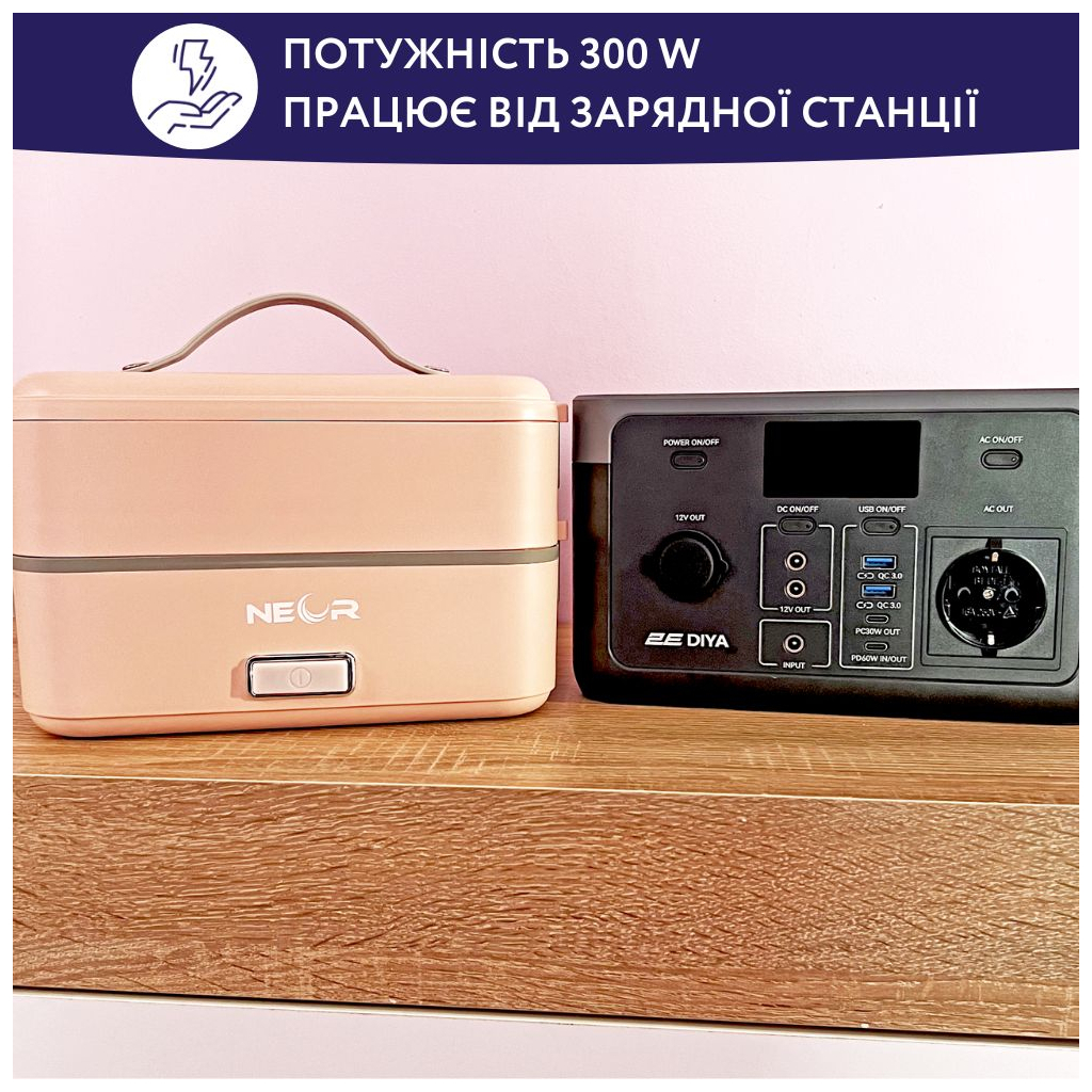 Ланч-бокс Neor для підігріву та приготування їжі 1 л (1L3 РК)
