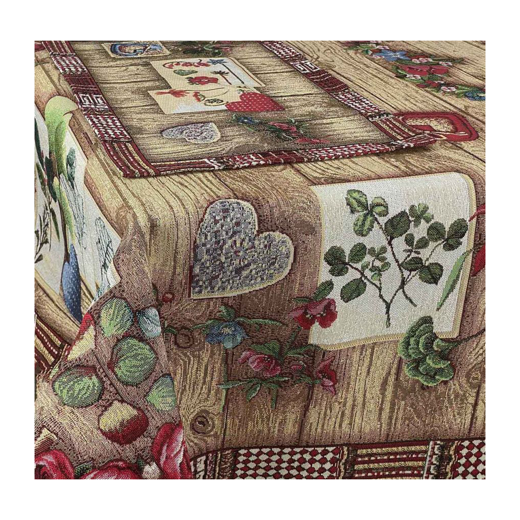 Скатертина Прованс гобеленова Wooden 134х180 см (4823093435988) Скатертина Прованс гобеленова Wooden 134х180 см (4823093435988)