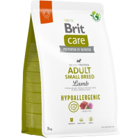 Dry food for dogs Brit Care Dog Hypoallergenic Adult Small Breed with lamb 3 kg (8595602566143)