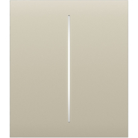 Overhead panel Ajax CenterButton 2-gang/ivory