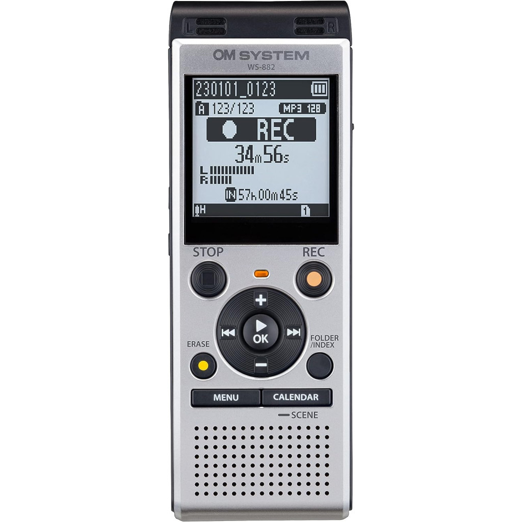 Цифровий диктофон Olympus OM SYSTEM WS-882 Silver (4GB) (V420330SE000)