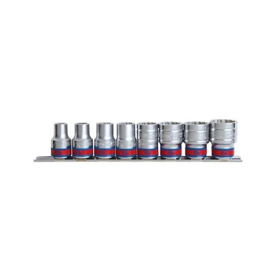 Набір торцевих головок KING TONY 1/2", шестигранних, 3/8"-7/8", 8 шт. (4510SR)