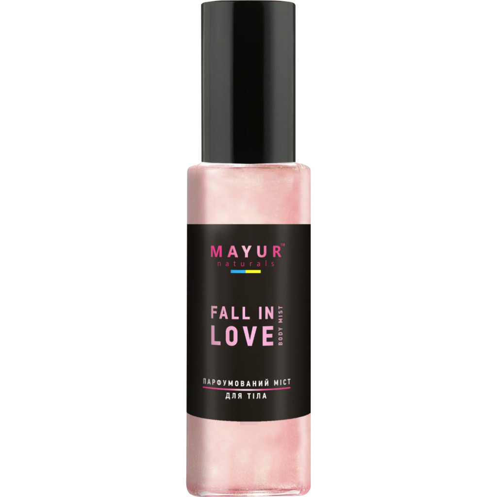 Спрей для тіла Mayur Fall in Love Body Mist Парфумований міст з шимером Зволожувальний 100 мл (4820230953114)