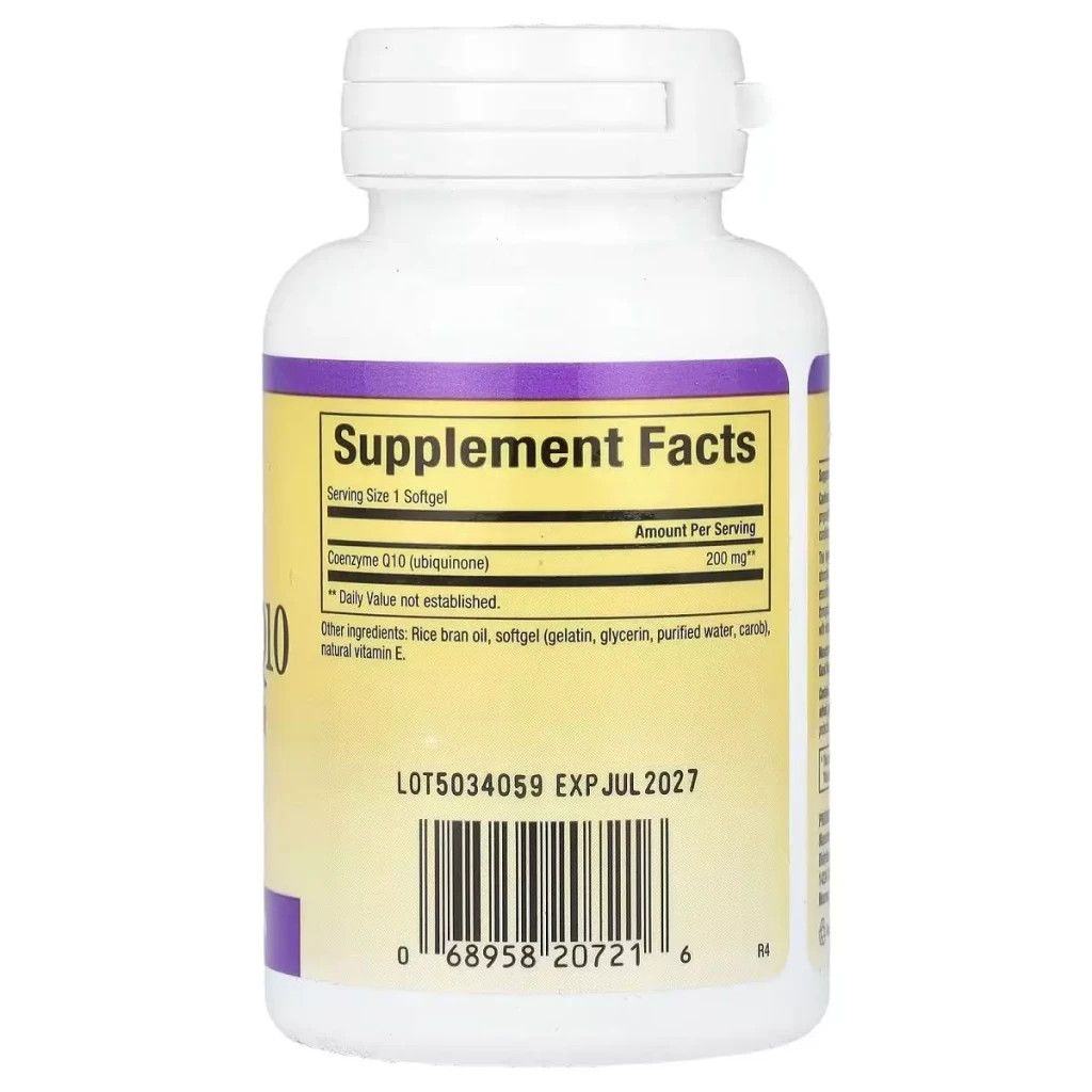 Антиоксидант Natural Factors Коензим Q10, 200 мг, Coenzyme Q10, 30 гелевих капсул (NFS-20721)