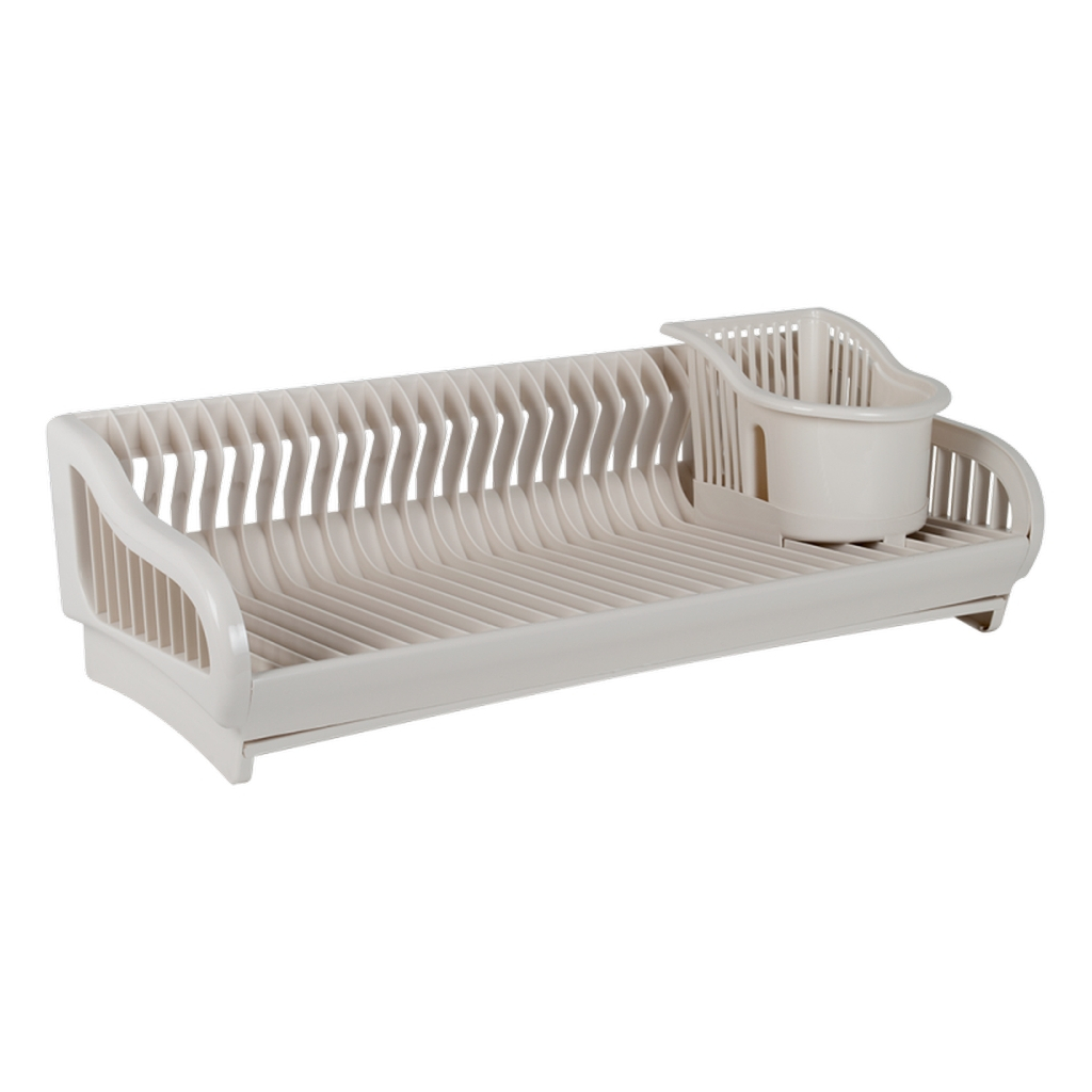 Сушарка для посуду Алеана 53 х 23 х 19 см біла троянда (алн 167091/біла роза)