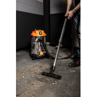 Пилосос будівельний Neo Tools 1400Вт, 18 кПа, 30л, HEPA, колеса, 5.92кг (04-738)