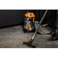 Пилосос будівельний Neo Tools 1400Вт, 18 кПа, 30л, HEPA, колеса, 5.92кг (04-738)